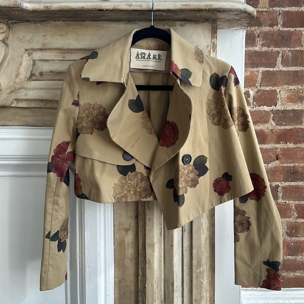 AWAKE Cropped Trench Jacket size 38